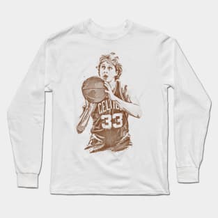 Larry Bird Legend Air Bird Basketball Long Sleeve T-Shirt